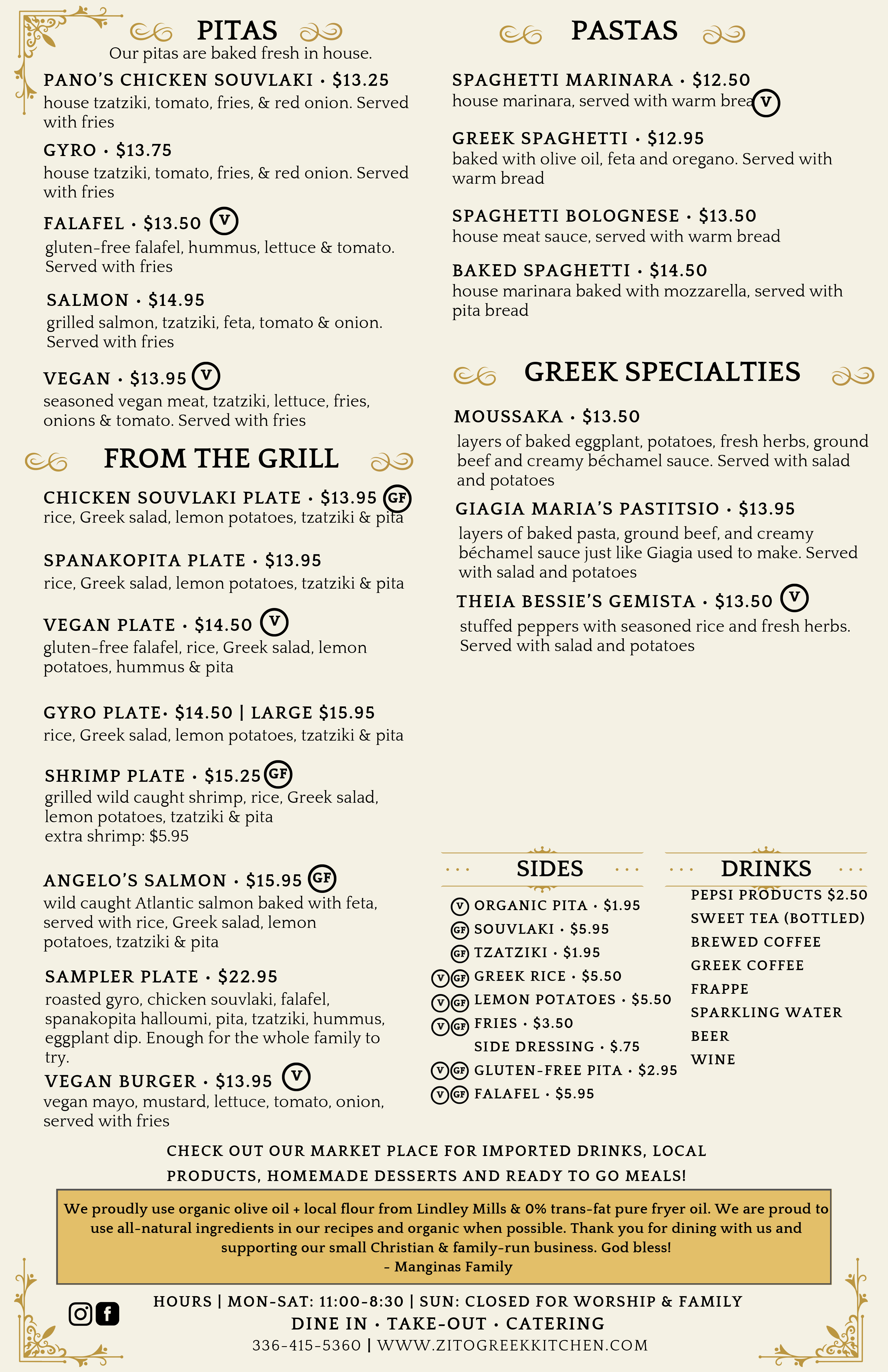 Menu Page 2